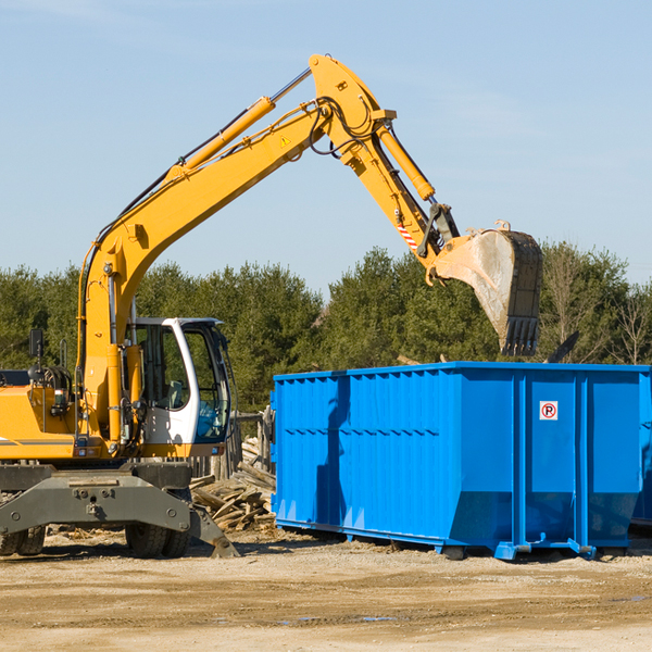 what size residential dumpster rentals are available in Waban